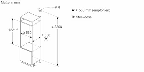 Bosch Einbau Kühlschrank 204L – 122.5cm, Weiß
