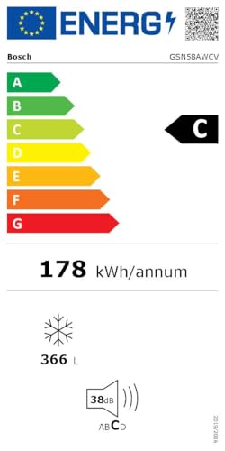 Bosch Gefrierschrank 365L – 191cm, NoFrost