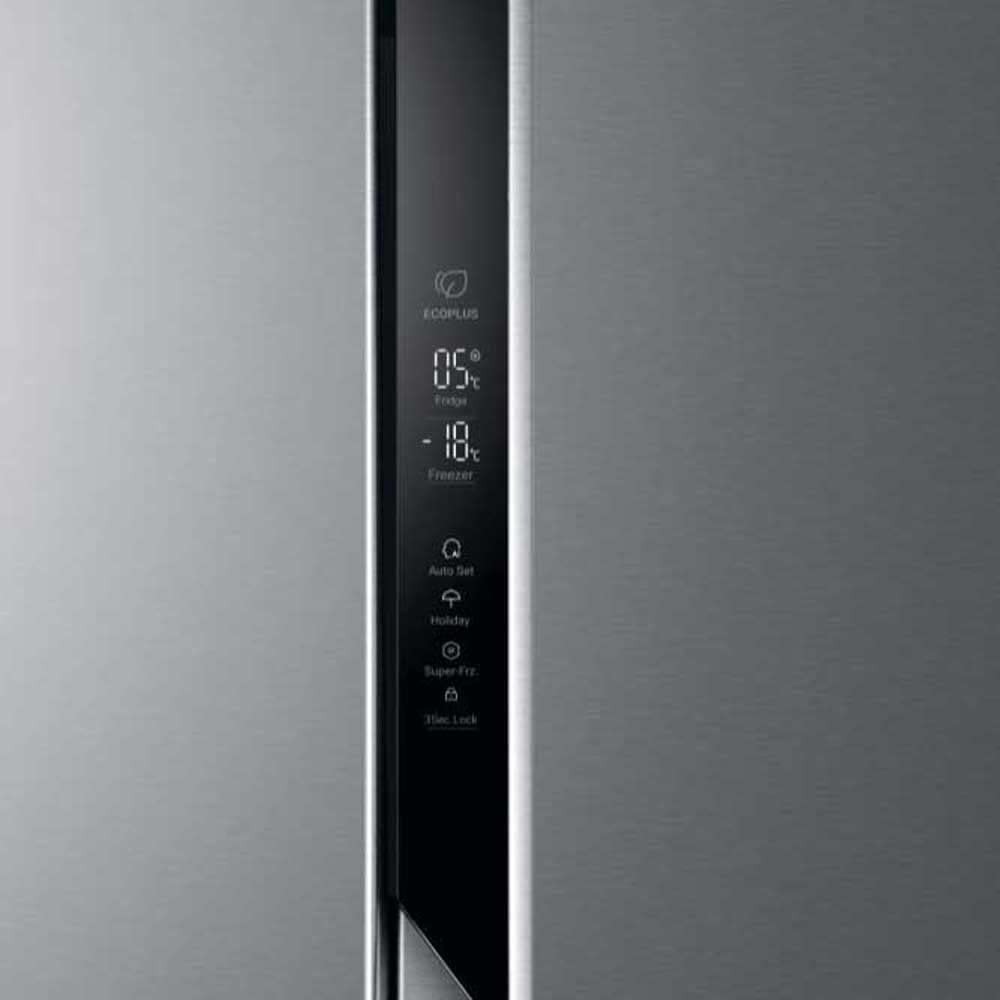 Haier Side-by-Side Kühlschrank 528L – No Frost, Grau