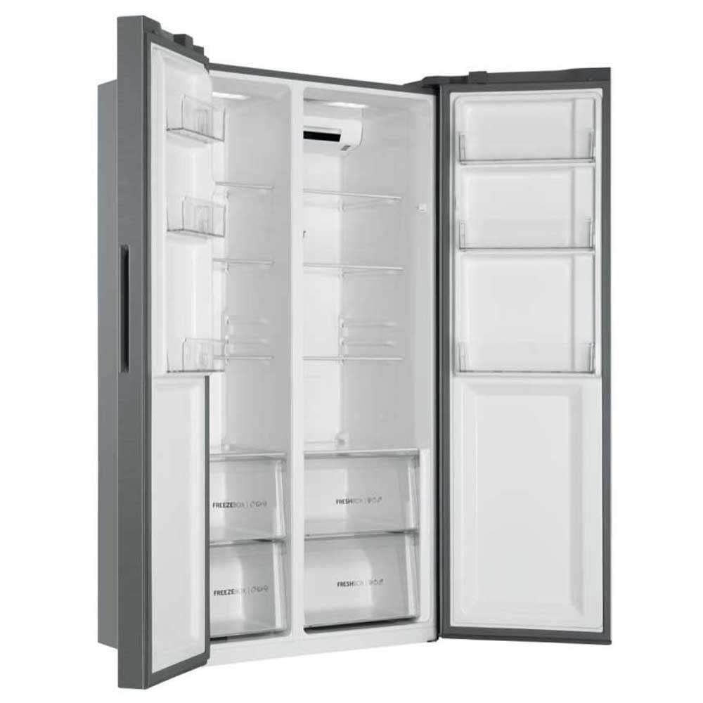 Haier Side-by-Side Kühlschrank 528L – No Frost, Grau