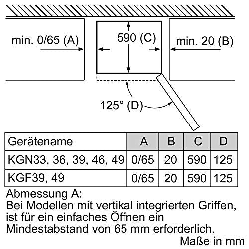 Bosch Kühl-Gefrierkombination 305L – 186cm, NoFrost