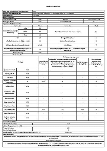 Beko Tischkühlschrank 114L mit Gefrierfach – Weiß