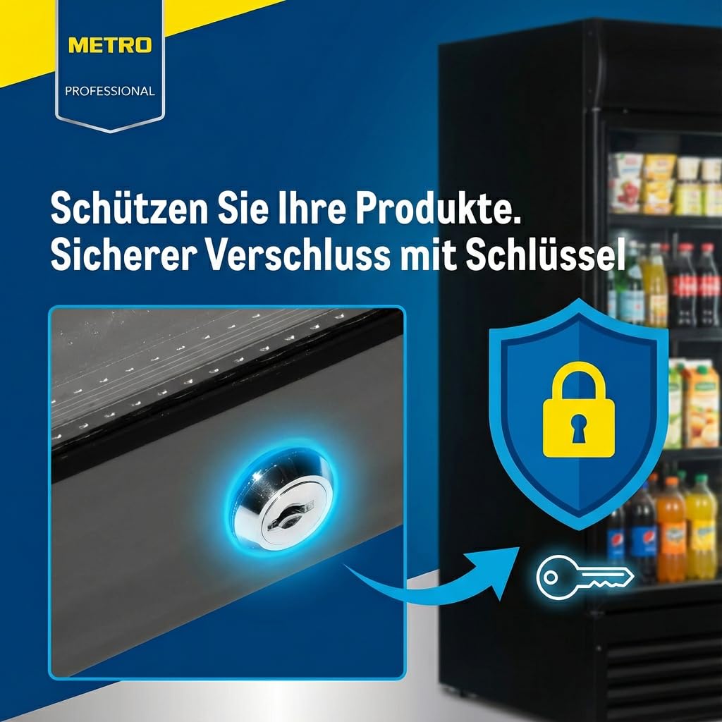 METRO Professional Getränkekühlschrank 237L – Schwarz