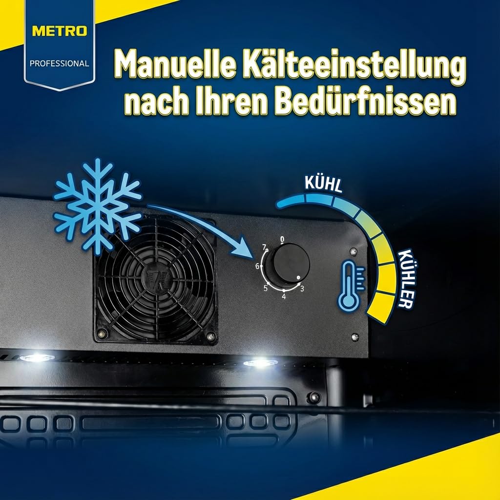 METRO Professional Getränkekühlschrank 237L – Schwarz