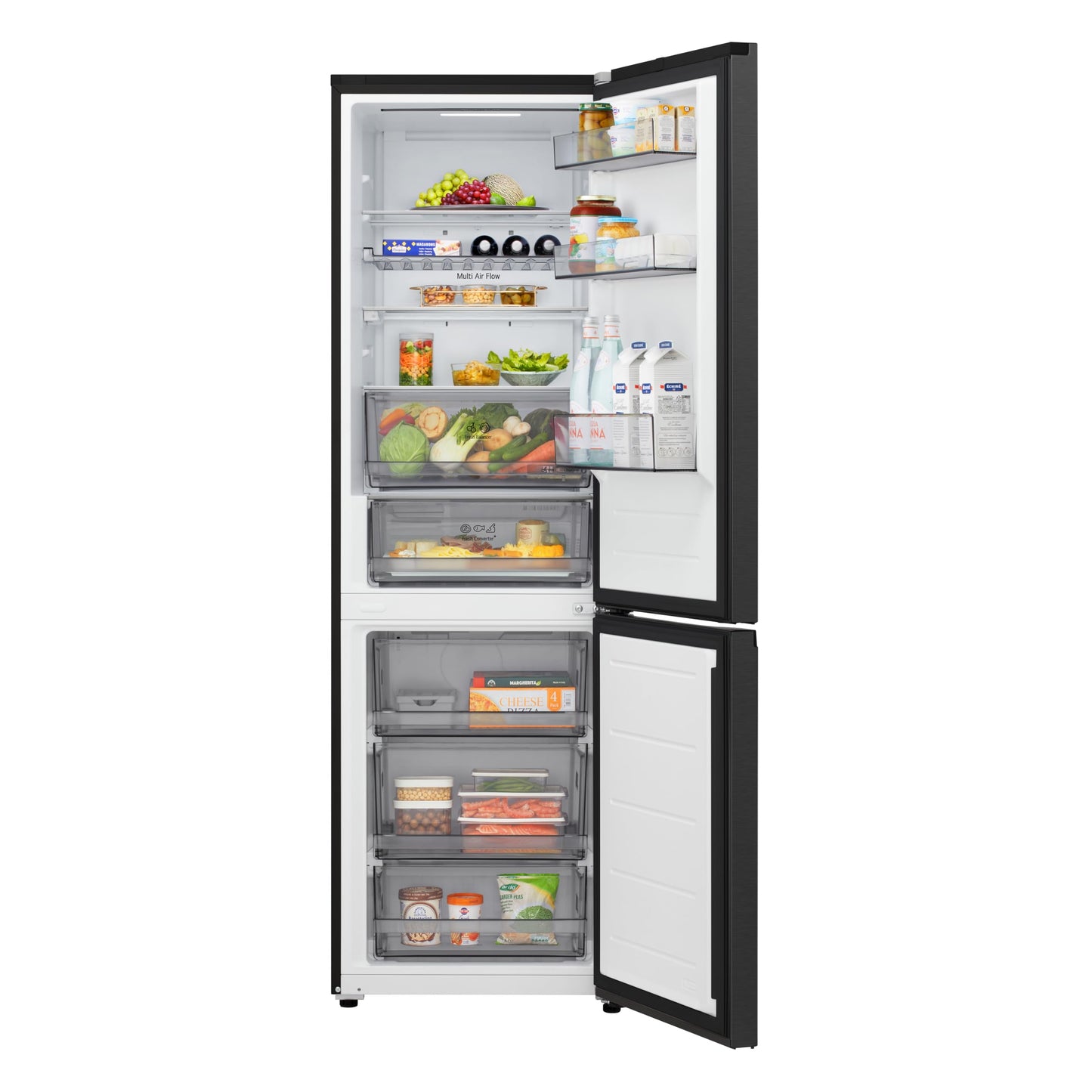 LG Kühl-Gefrierkombination 333L – 186cm, leise 33dB