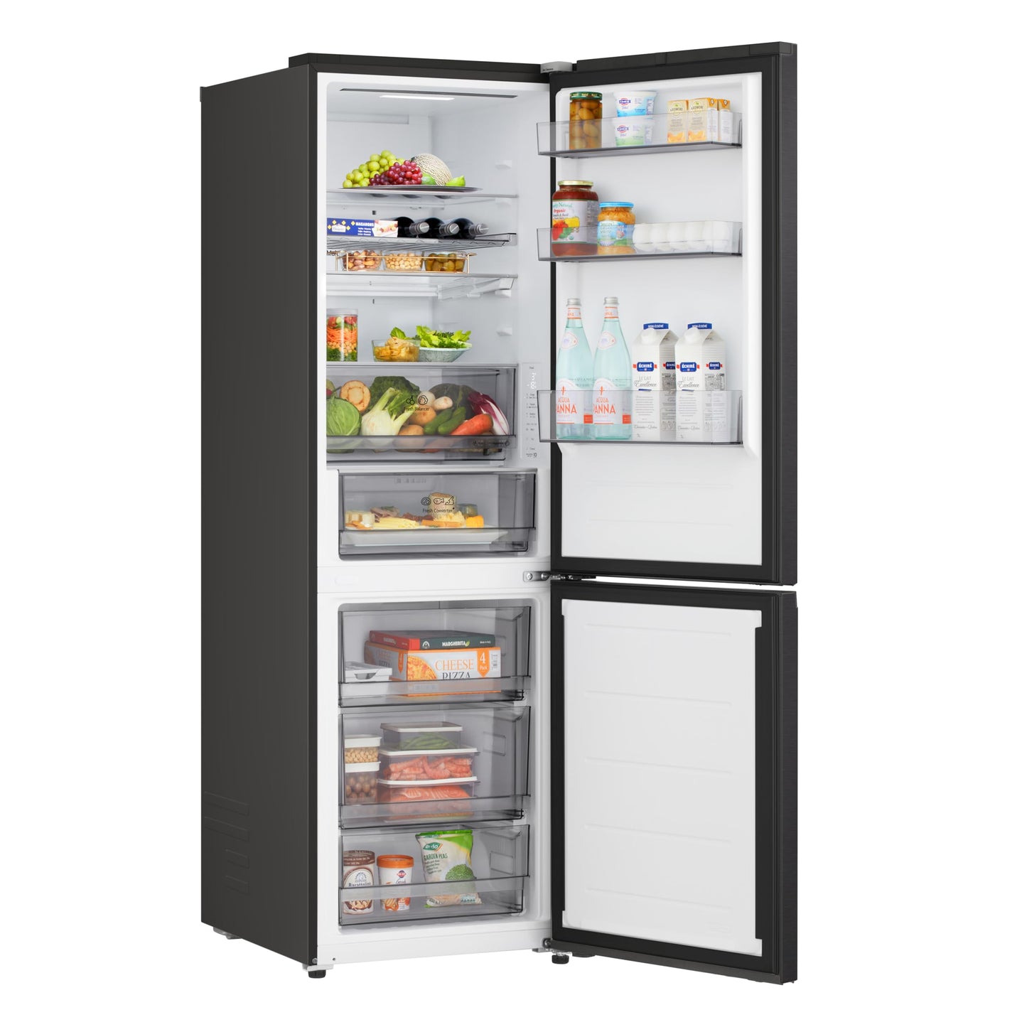 LG Kühl-Gefrierkombination 333L – 186cm, leise 33dB