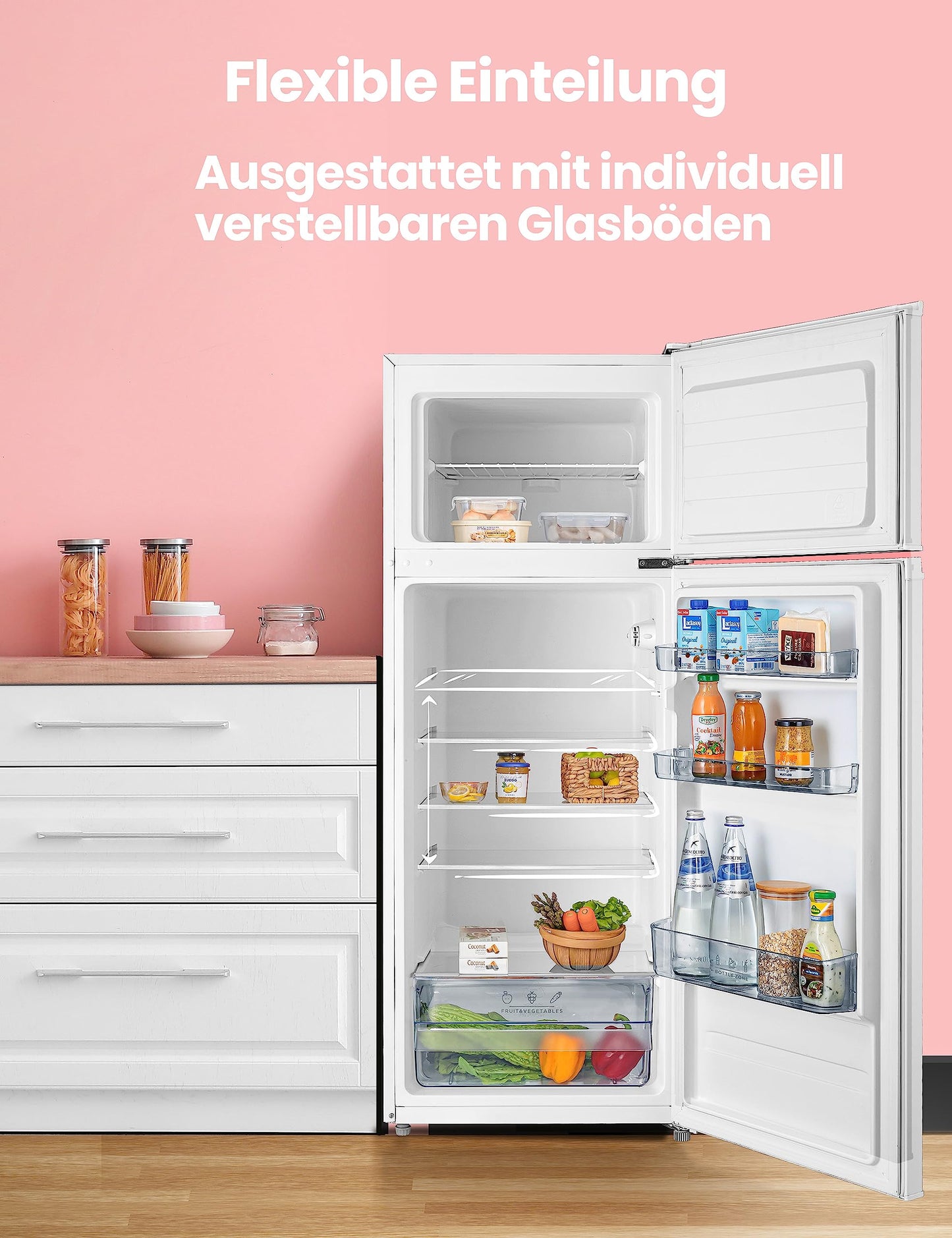 Comfee Kühl-Gefrierkombination – 143cm, Weiß
